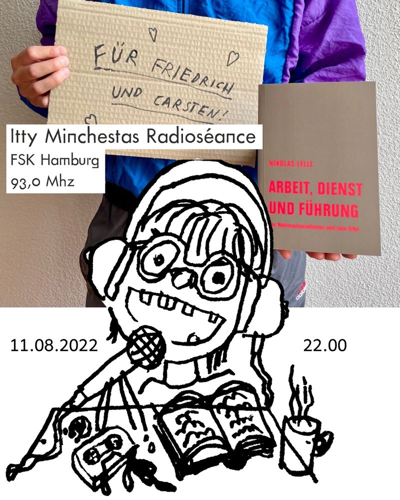 Logo Ittys Radioséance FSK HH 93,0
Sendung 11.08.2025, 22.00 mit Nikolas Lelle zu 'Arbeit im Nationalsozialismus'