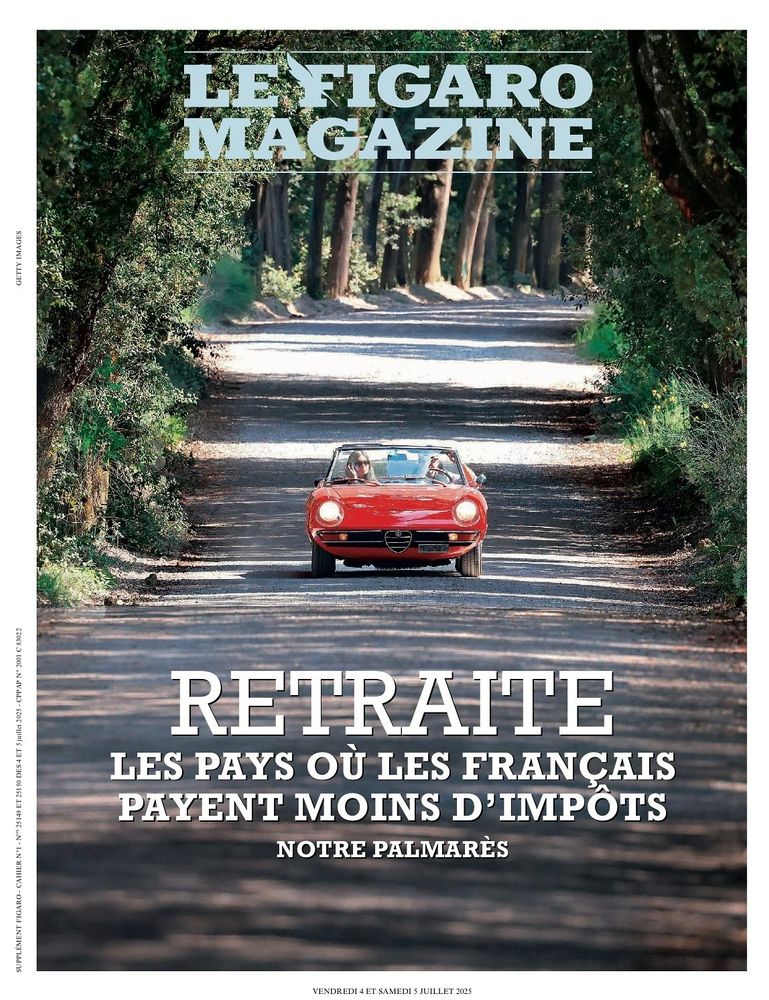 Une du Figaro Magazine de ce week-end avec ce titre de dossier :

RETRAITE : Les pays où les français payent moins d'impôts. Notre palmarès