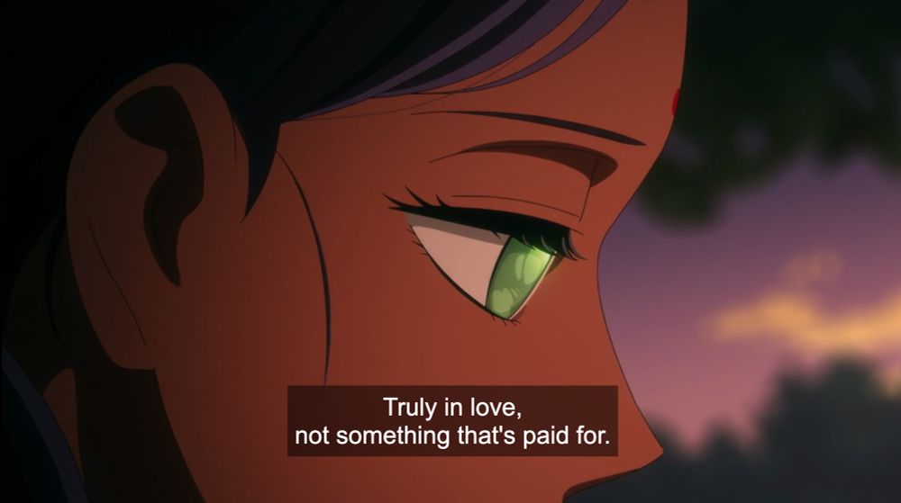 “Truly in love, not something that's paid for”