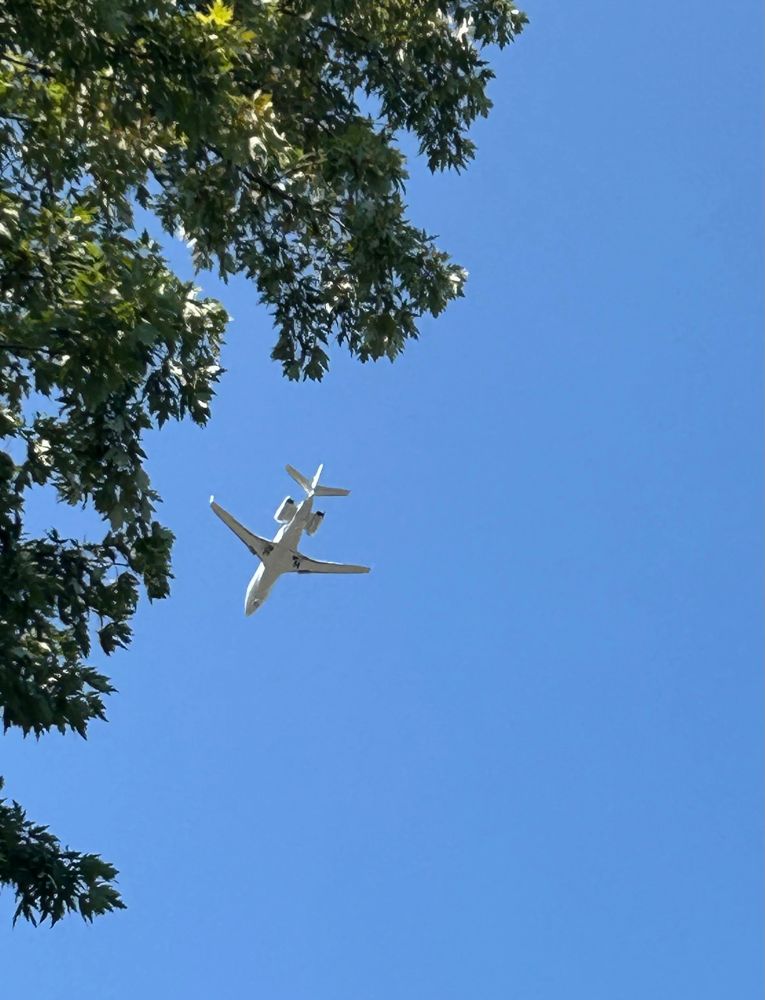 Private jet passing over my house