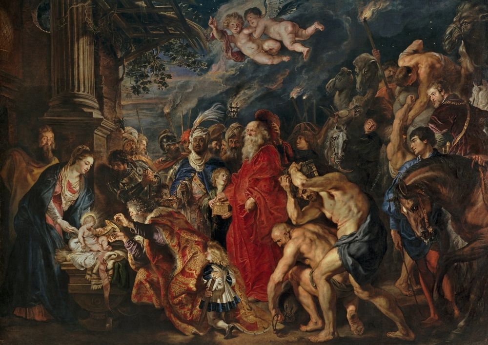 "La Adoración de los Magos", Rubens. Museo del Prado
