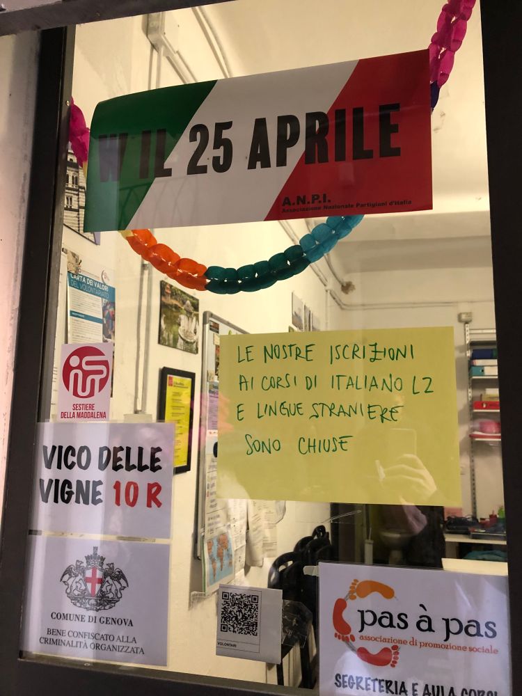 Local confisqué à la mafia utilisé pour une association pour donner des cours de langues
