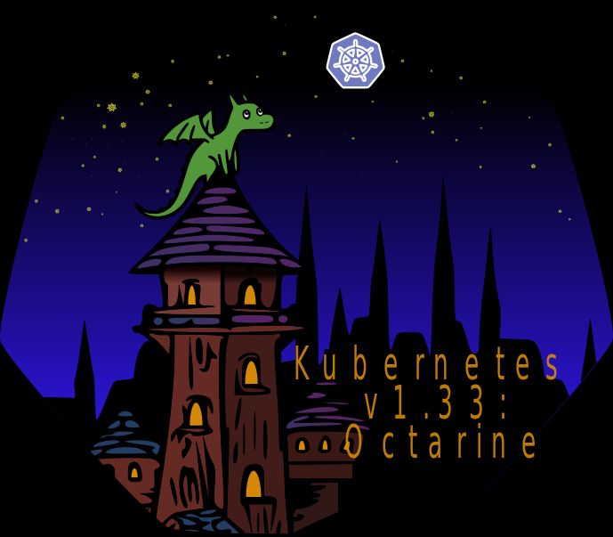 Kubernetes 1.33 Octarine logo