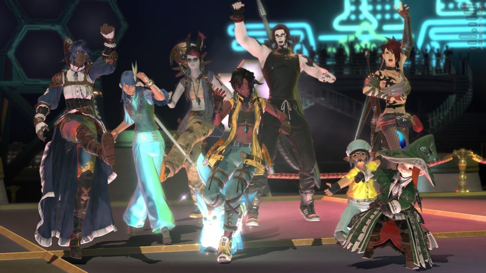 FFXIV gpose of the raid group after M5S clear