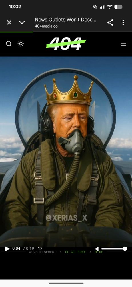 AI generated video showing Trump failing to contain his face in an oxygen mask.