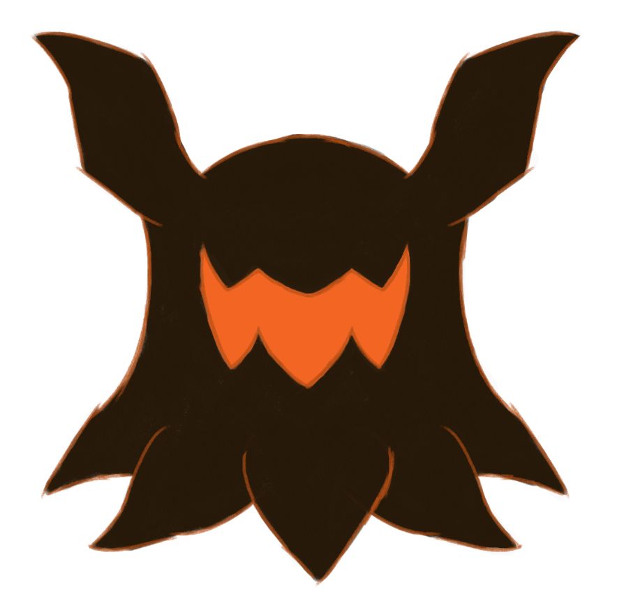 A clean colored unshaded sketch of ERAM, DELTARUNE Chapter 3's Secret Boss. The lines are made with a pencil brush.
