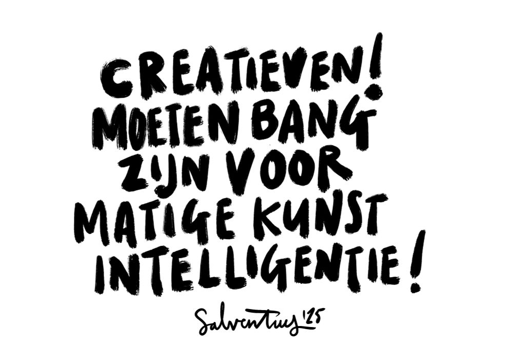 Creatieven moeten bang zijn voor matige kunst intelligentie 