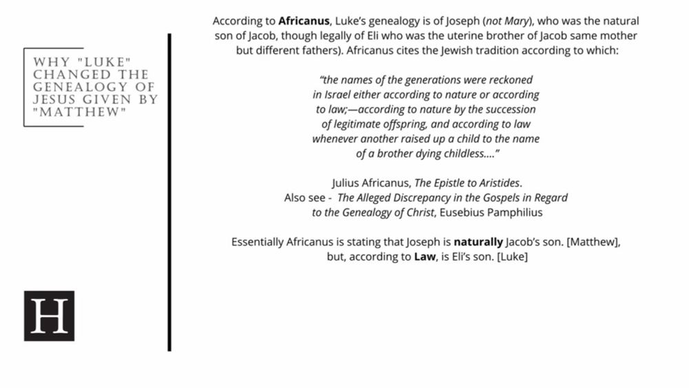 Why "Luke" Changed The Genealogy Of Jesus Given By "Matthew"