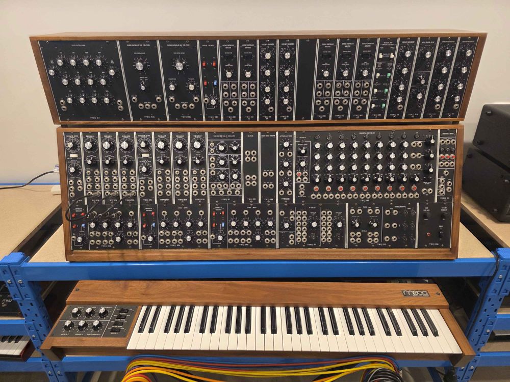 A Moog System 55 modular synth