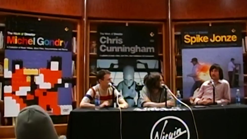 Panel interview of Michel Gondry, Chris Cunningham and Spike Jonze.