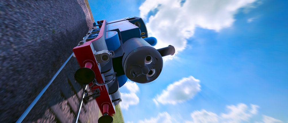 Thomas was later found shattered at the bottom of the hill in 20 million pieces