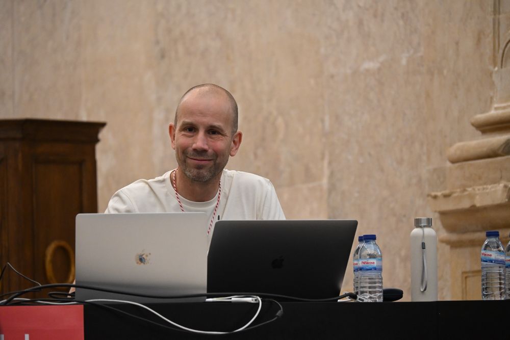 Me, sitting in front of the audience