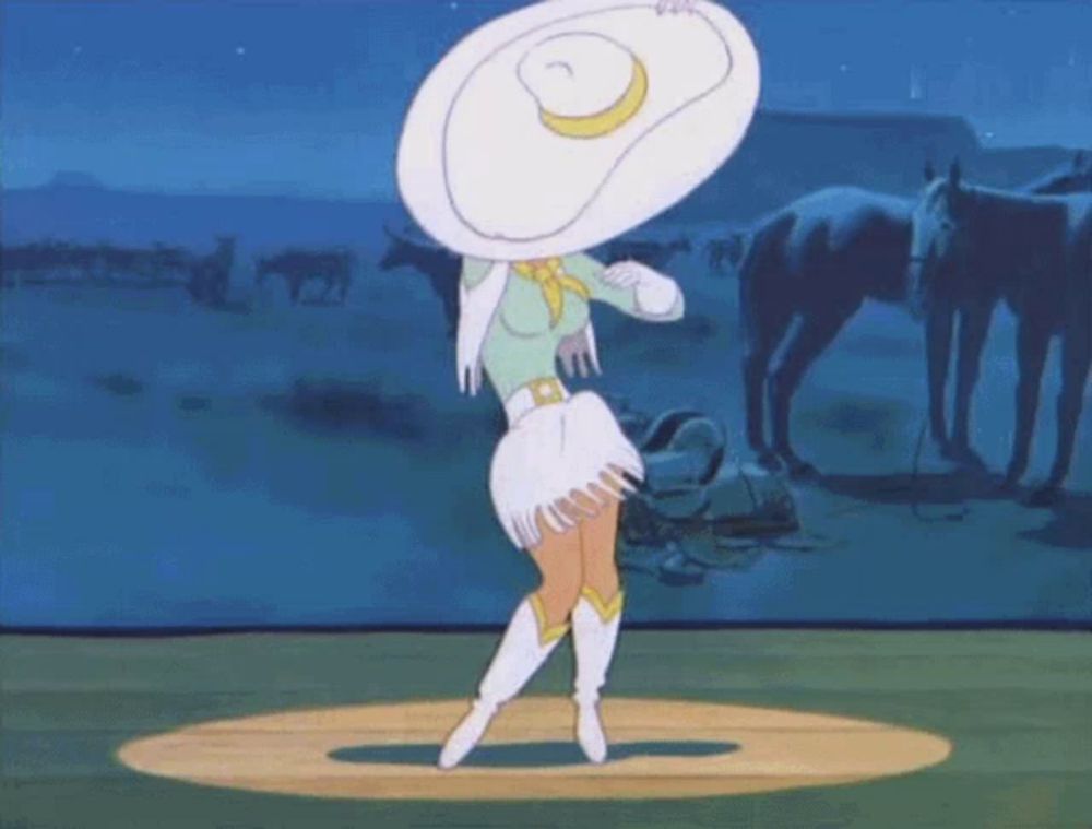 Droopy Cowgirl GIF