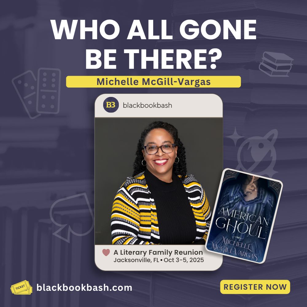 Who all gone be there? Michelle McGill-Vargas at blackbookbash.com with picture of the author and book