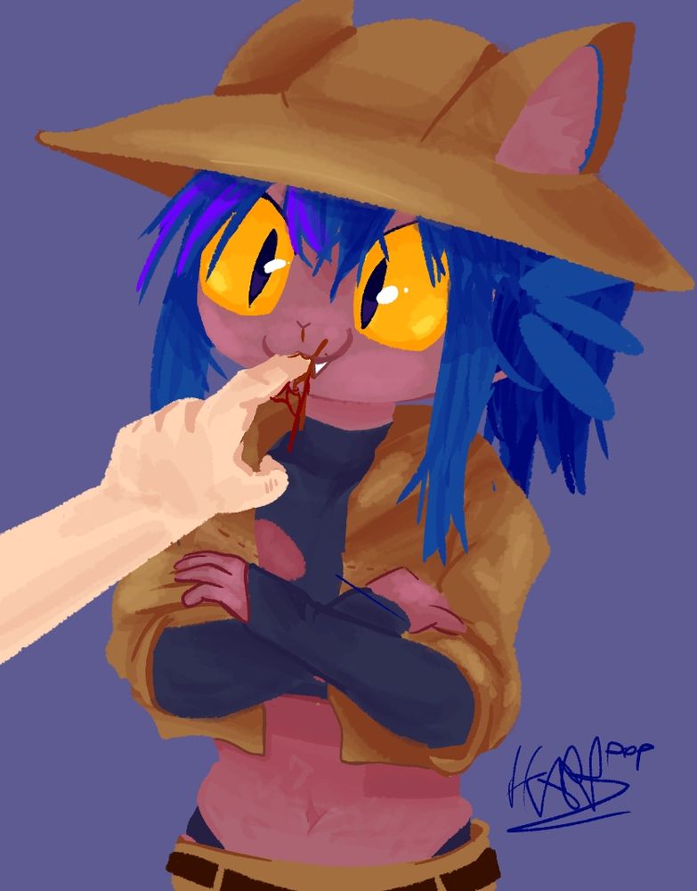 Niko Oneshot bites ur finger from u attempting to boop them :3