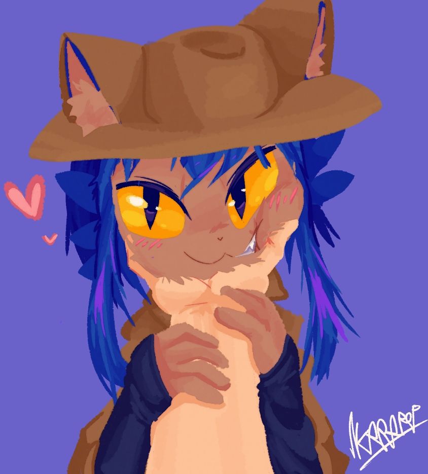 Drawing of alternate design Niko from Oneshot
Theyre getting neck rubs :3