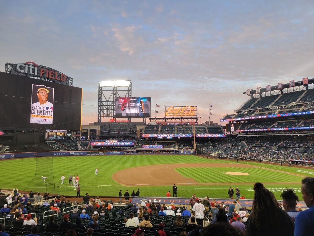 Un terrain de baseball