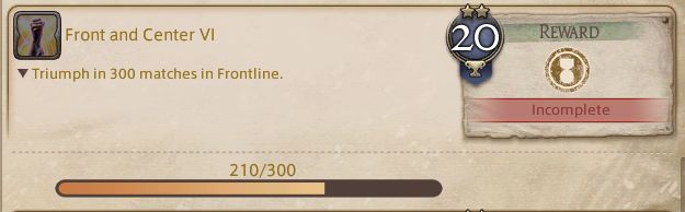 Front and Center VI, Triumph in 300 matches in Frontline [210/300]