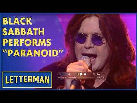 Black Sabbath Performs "Paranoid" | David Letterman