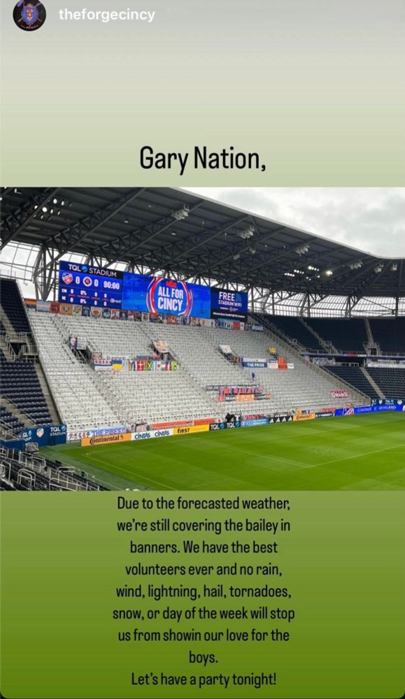 Cincy fans not afraid of bad weather 