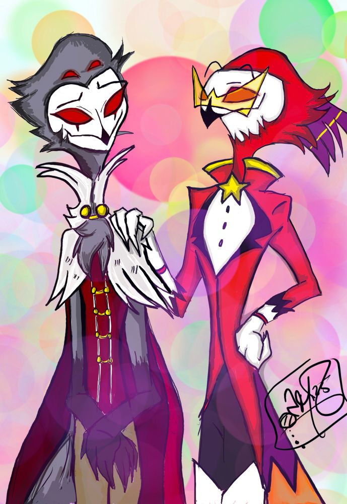 After years of no contact, Vassago spots Stolas standing off to the side at the Goetia Ball thrown by Paimon. He approaches and sets a hand on the owl’s shoulder and smiles warmly. 