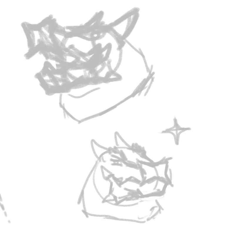 Two portraits of dragon, named Shawon (my character)