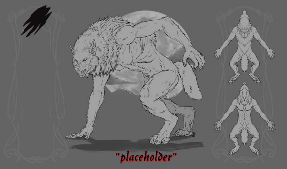 Haligren's PYO Werewolf Template 2022 - Haligren's Ko-fi Shop