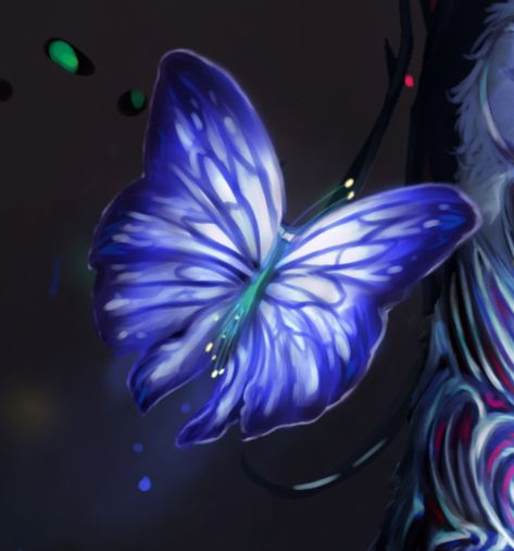 A close-up crop of one of the butterflies.