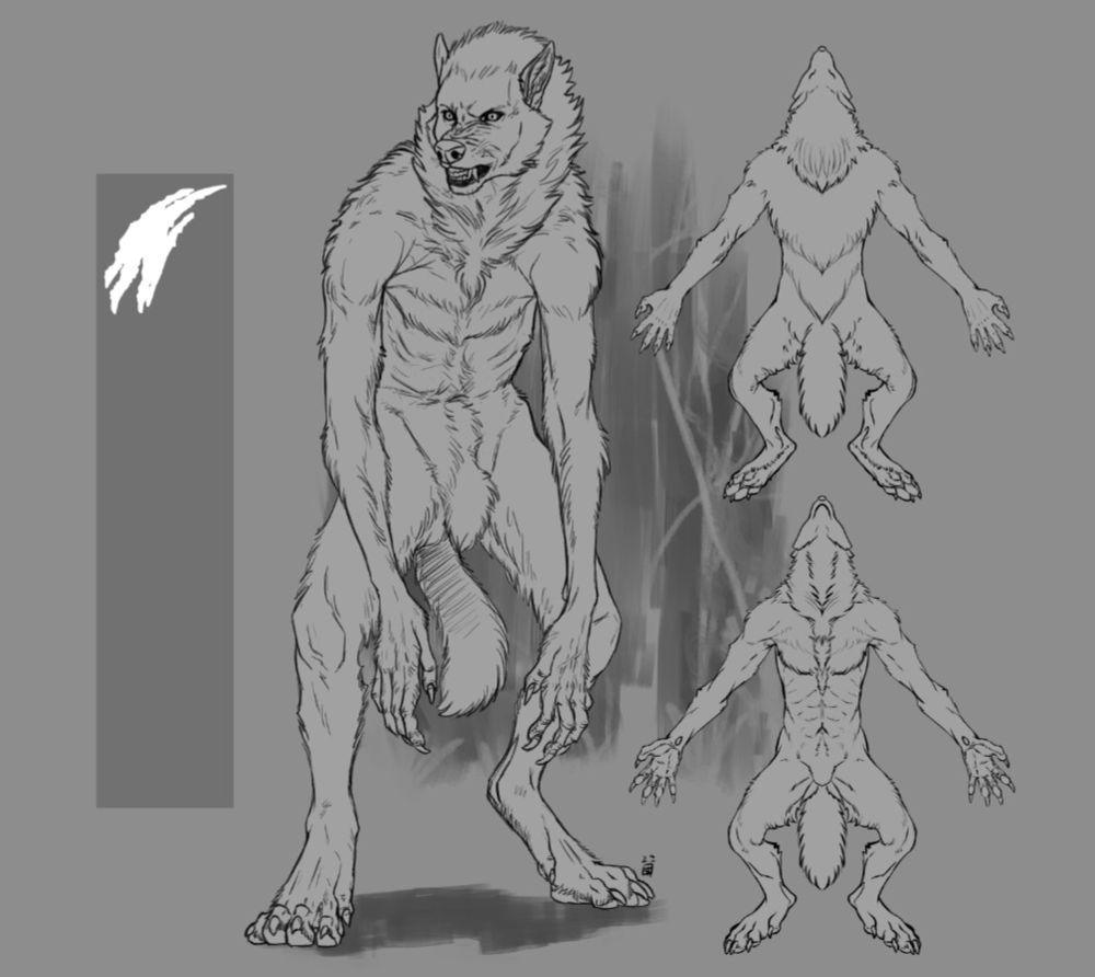 Haligren's PYO Werewolf Template - Haligren's Ko-fi Shop