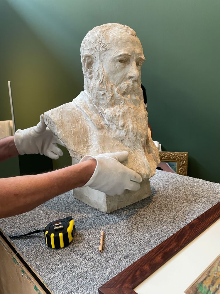 Paul Paulin, "Buste de Claude Monet", 1911. Plâtre, 40 x 58 x 34 cm. Collection Philippe Piguet, dépôt au musée des impressionnismes Giverny en 2012 © Collection Philippe Piguet