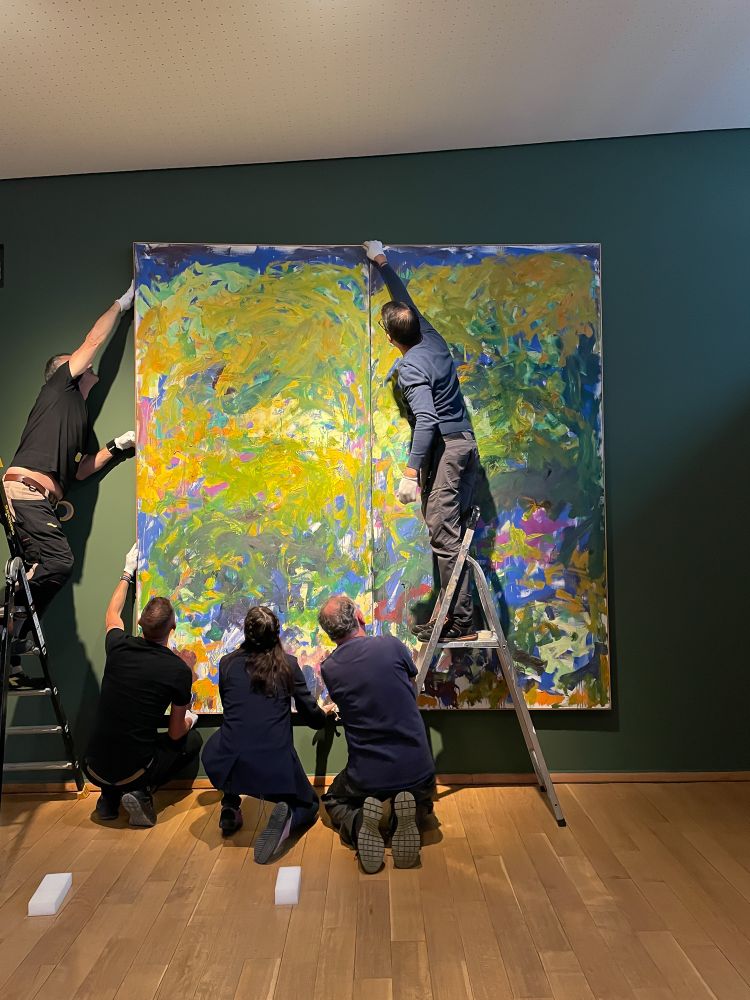 Joan Mitchell (1925-1992)
"La Grande Vallée IX", 1983-1984
Collection FRAC Normandie Rouen, inv. P 84 09 19, en dépôt au musée des impressionnismes Giverny, 2009
© Estate of Joan Mitchell © Collection FRAC Normandie Rouen