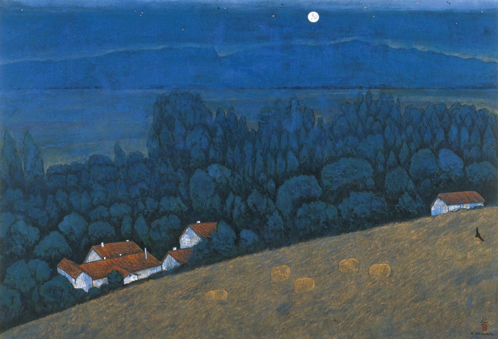 Hiramatsu Reiji (né en 1941)
"Normandie – Lune blanche sur le village, II", 2012
Giverny, musée des impressionnismes
© Hiramatsu Reiji / Photo : Takemi Art Photos