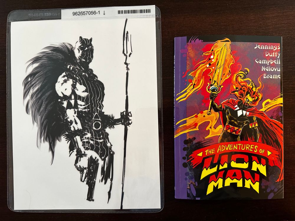 The Adventures of Lion Man and a great David Brame print!