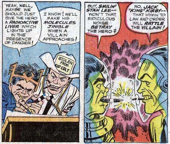 Fantastic Four Annual #5 (Nov 1967): comical versions of Kirby and Lee creating