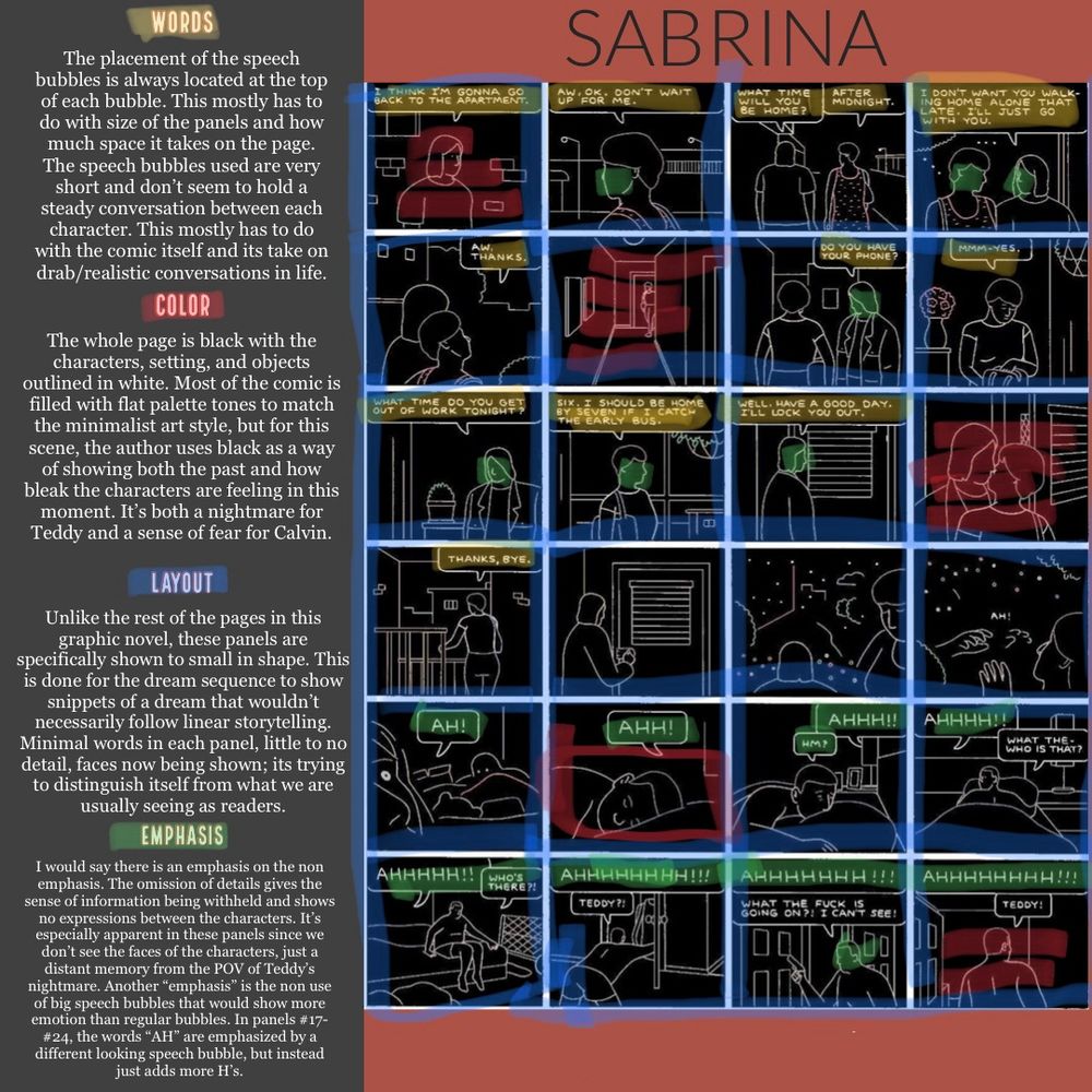 Student analysis of Nick Drnaso’s Sabrina