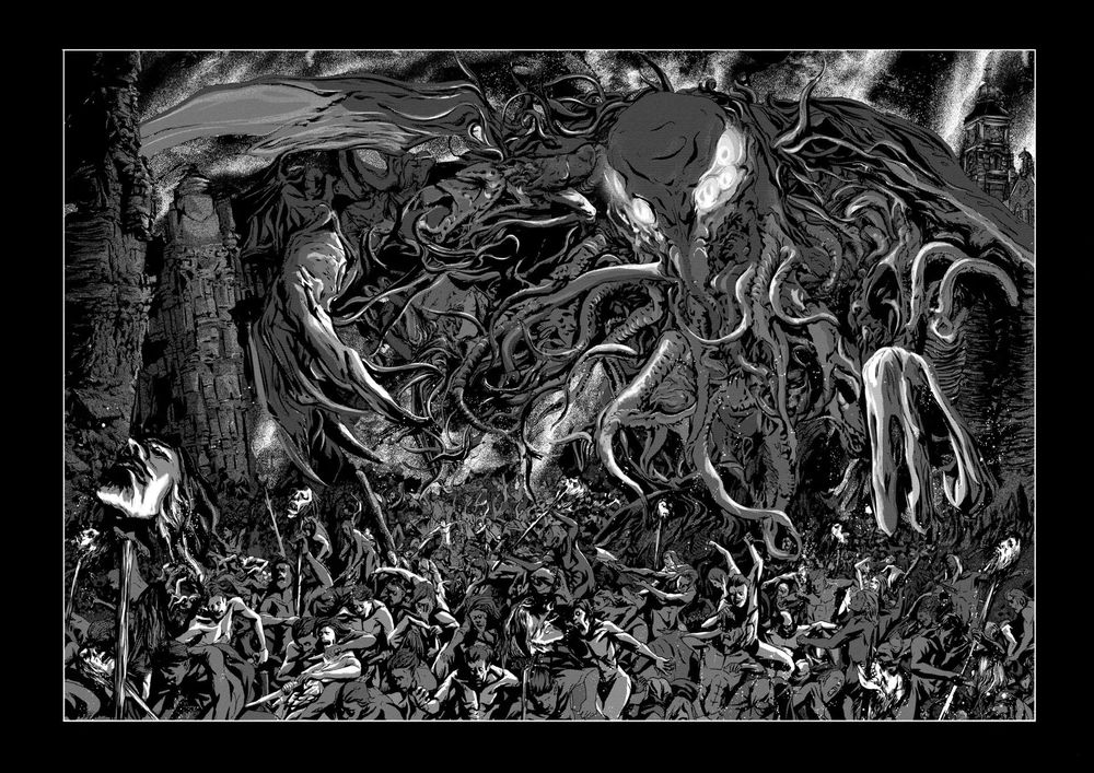 Gou Tanabe, HP Lovecraft's The Call of Cthulhu (2024), example pages