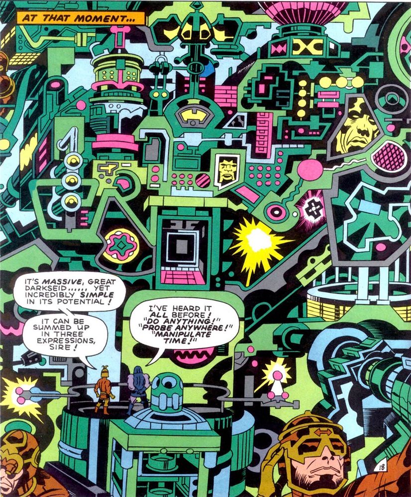 Jack Kirby, “Even Gods Must Die!” in New Gods vol. 2 #6 (1984)