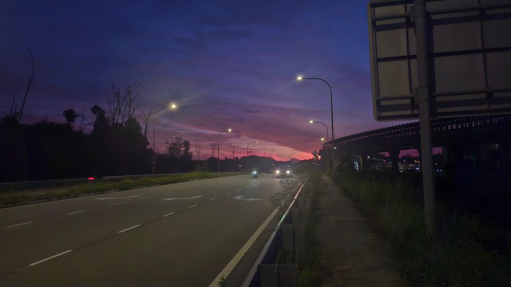 Colourful night sky picture