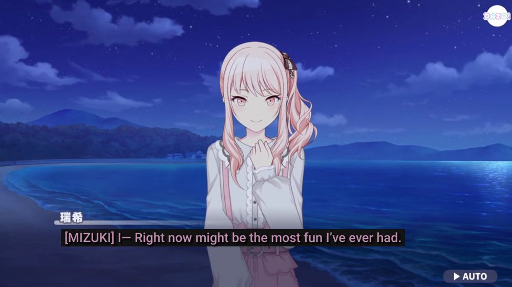 mizuki: i-- right now might be the most fun i've ever had.