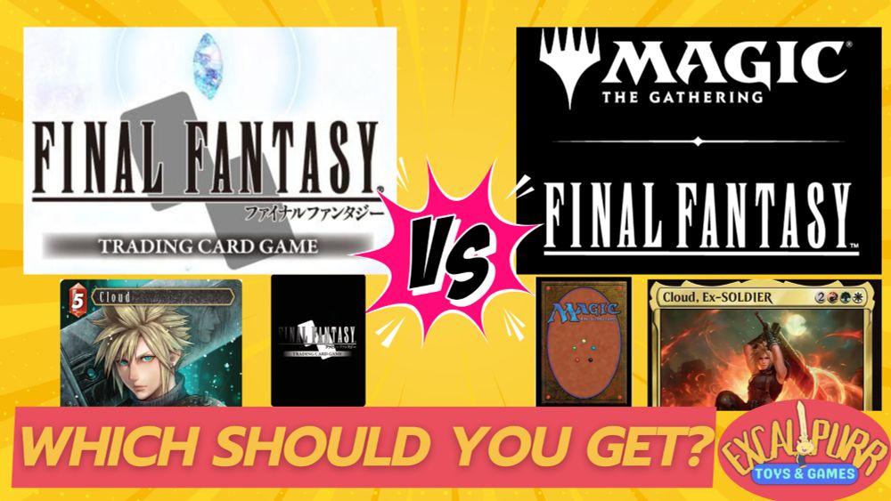 Magic the Gathering MTG vs Final Fantasy Trading Card Game FFTCG