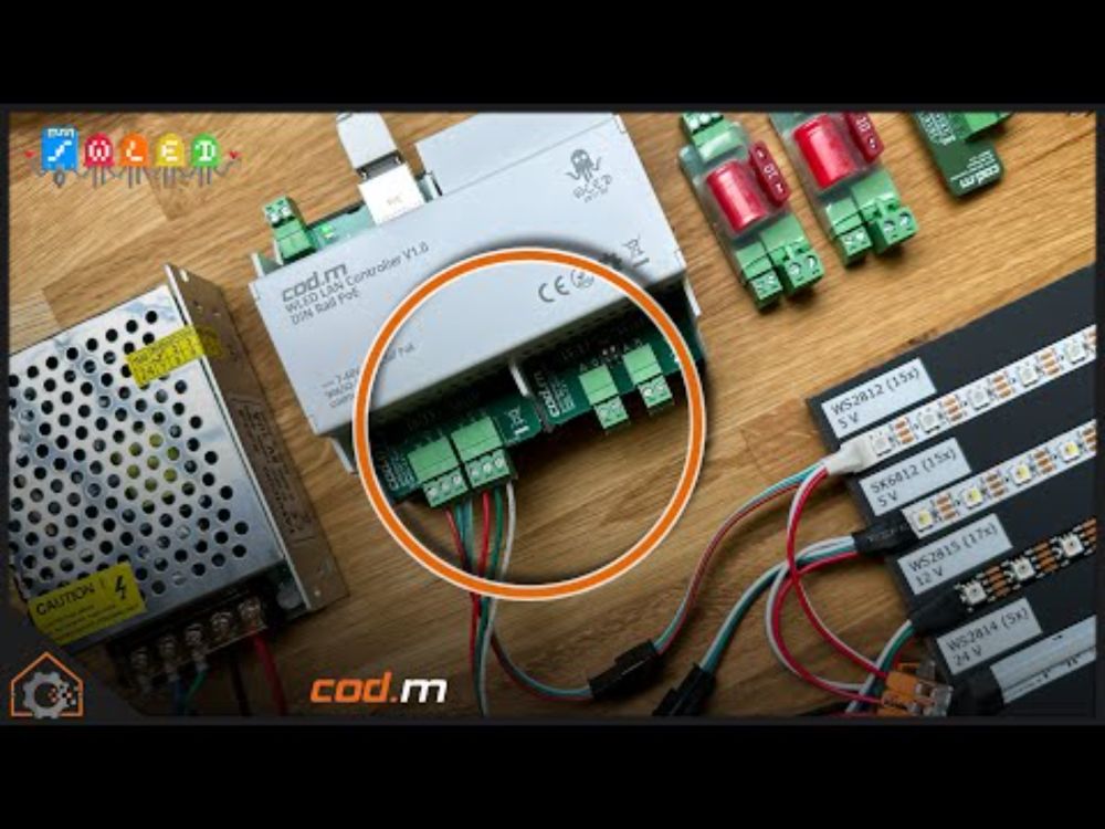 WLED auf der Hutschiene (bis zu 250m Abstand zum Controller!)