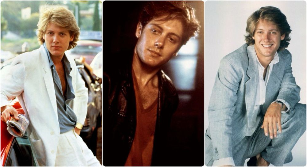 3 photos of James spader the actor in the 80s