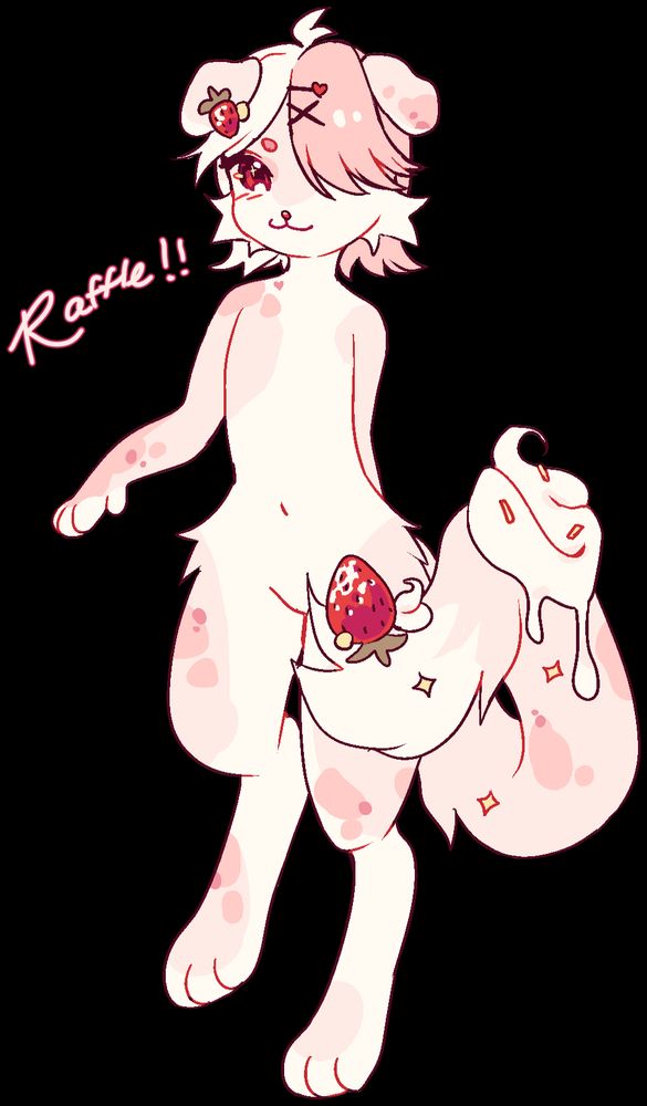 straw berry puppy furry oc