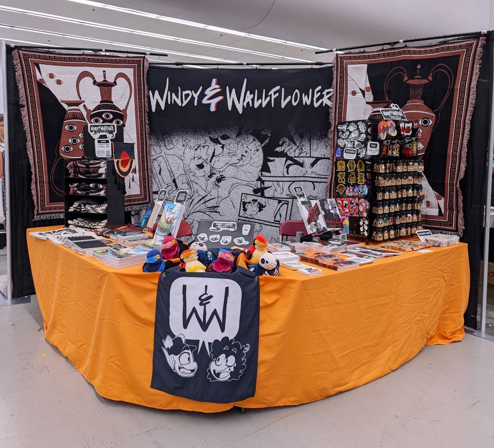 Photo of our Otakuthon booth complete with bucket of loafs!!