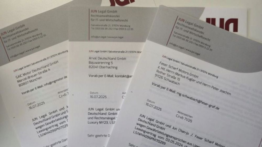Für Lizenzverletzungen vor Gericht: Ich nehme den Verkäufer meines chinesischen E-Autos &quot;MG-4&quot; jetzt juristisch in Anspruch. | Chan-jo Jun