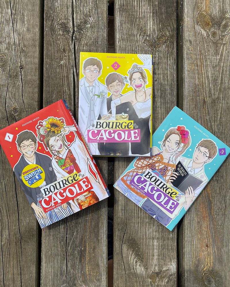 Les tomes 1 à 3 du Bourge et la Cagole par Natsumi Aida