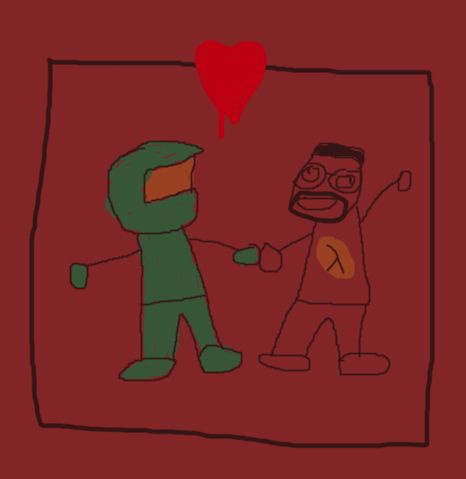Master Chief and Gordon Freeman in the flushed quadrant