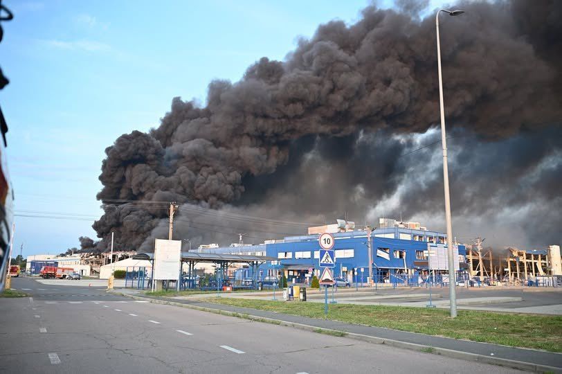 "This was an ordinary civilian facility with American investment. They produced everyday household items, such as coffee machines," President Volodymyr Zelensky said.