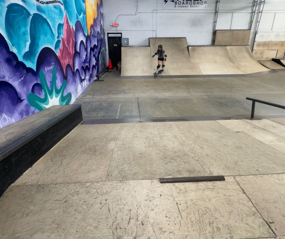 Favorite niece finally stuck the kick turn on ramp 🛹