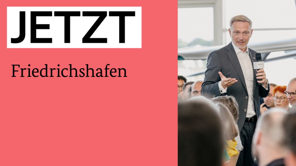 JETZT im Dialog: Christian Lindner zu Gast in Friedrichshafen - Bundesfinanzministerium  - Mediathek